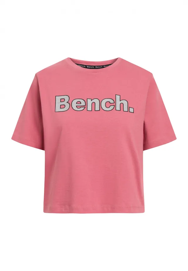 bench-kay-damen-t-shirt-cropped-brightrose-aus-baumwolle image 1