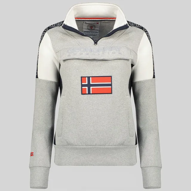 geographical-norway-fagostino-damen-sweatshirt-schwarz-print image 1