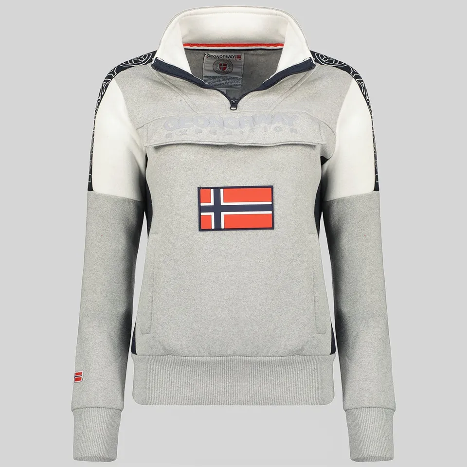geographical-norway-fagostino-damen-sweatshirt-schwarz-print image 1