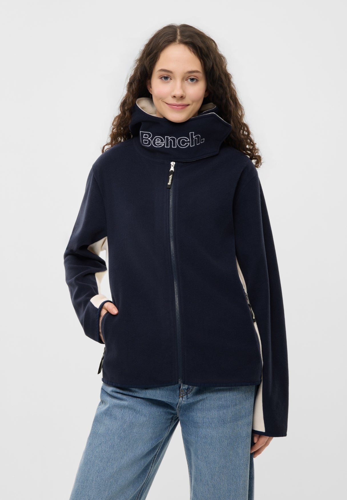 bench-loja-fleecejacke-damen-lilac-breeze-polyester-kapuze image 6