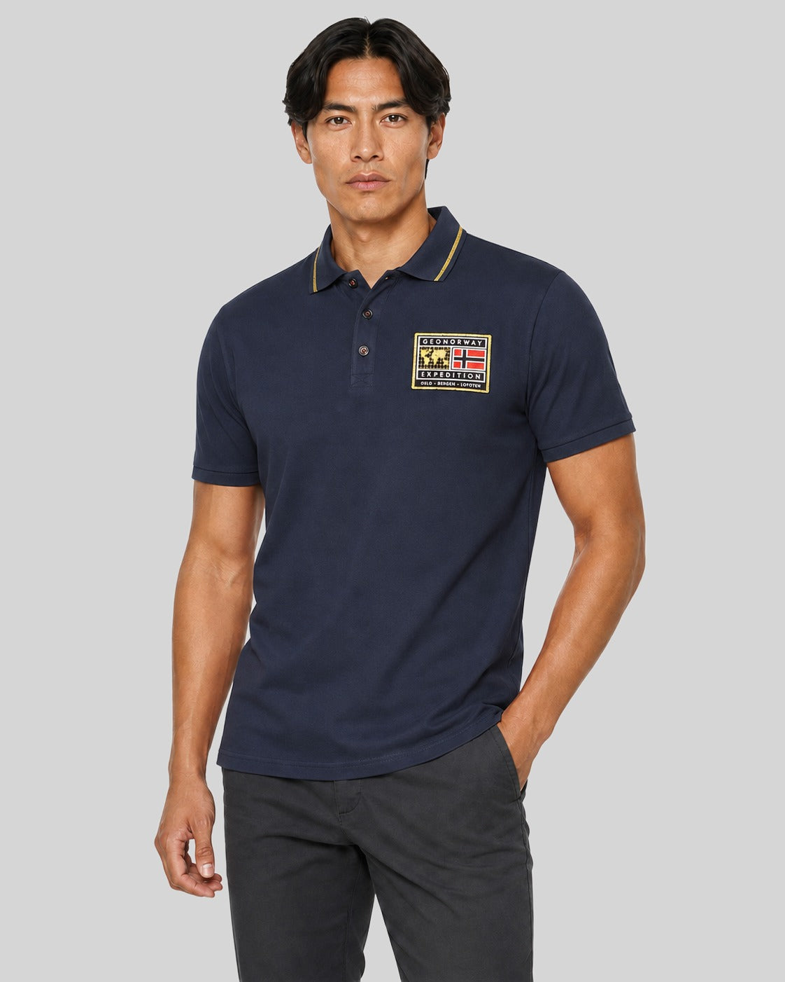 geographical-norway-karite-herren-polo-rot-baumwolle image 6
