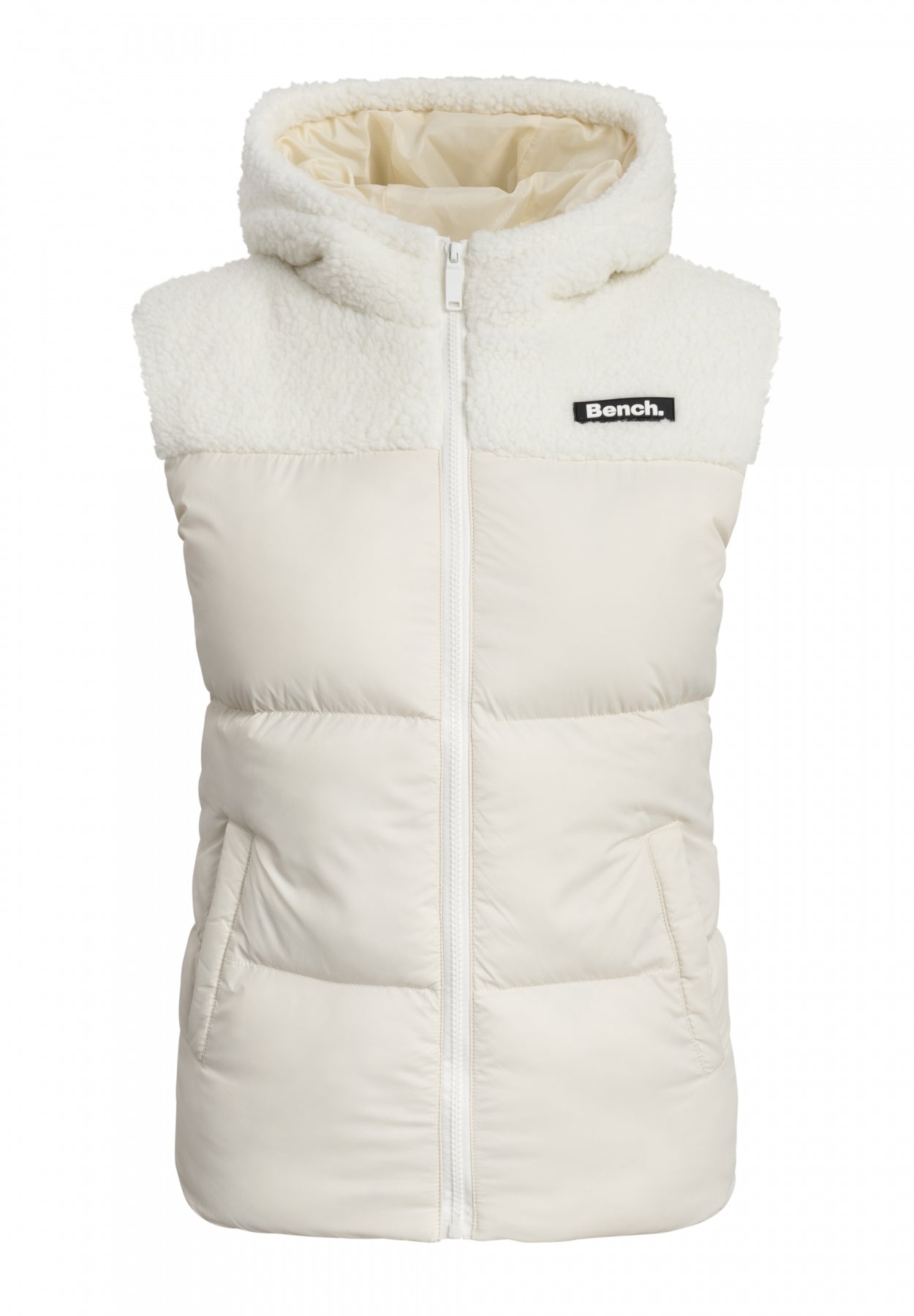 bench-presley-sherpa-weste-damen-schwarz-teddyfleece image 5