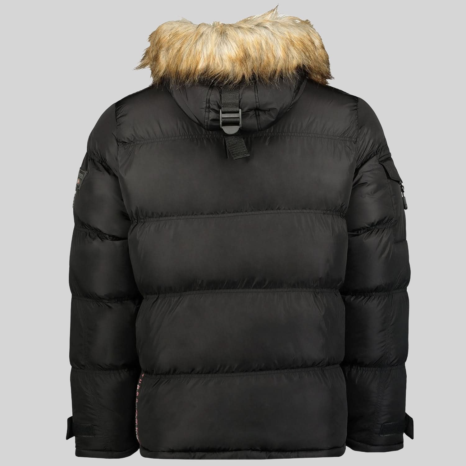 geographical-norway-bonap-herren-steppjacke-winter-schwarz-fellkapuze image 2