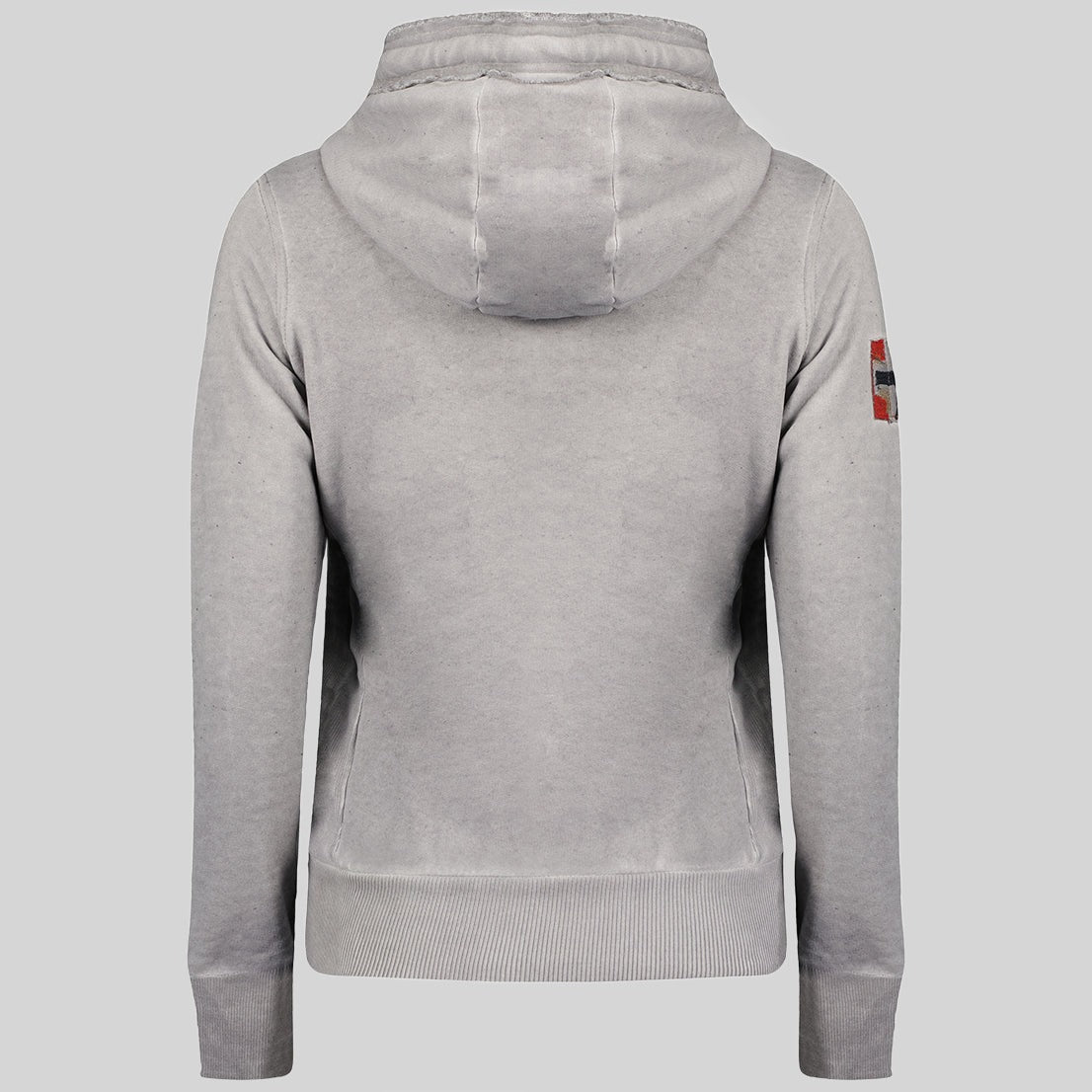 geographical-norway-gexcellence-damen-hoodie-hellgrau-sweatshirt image 2