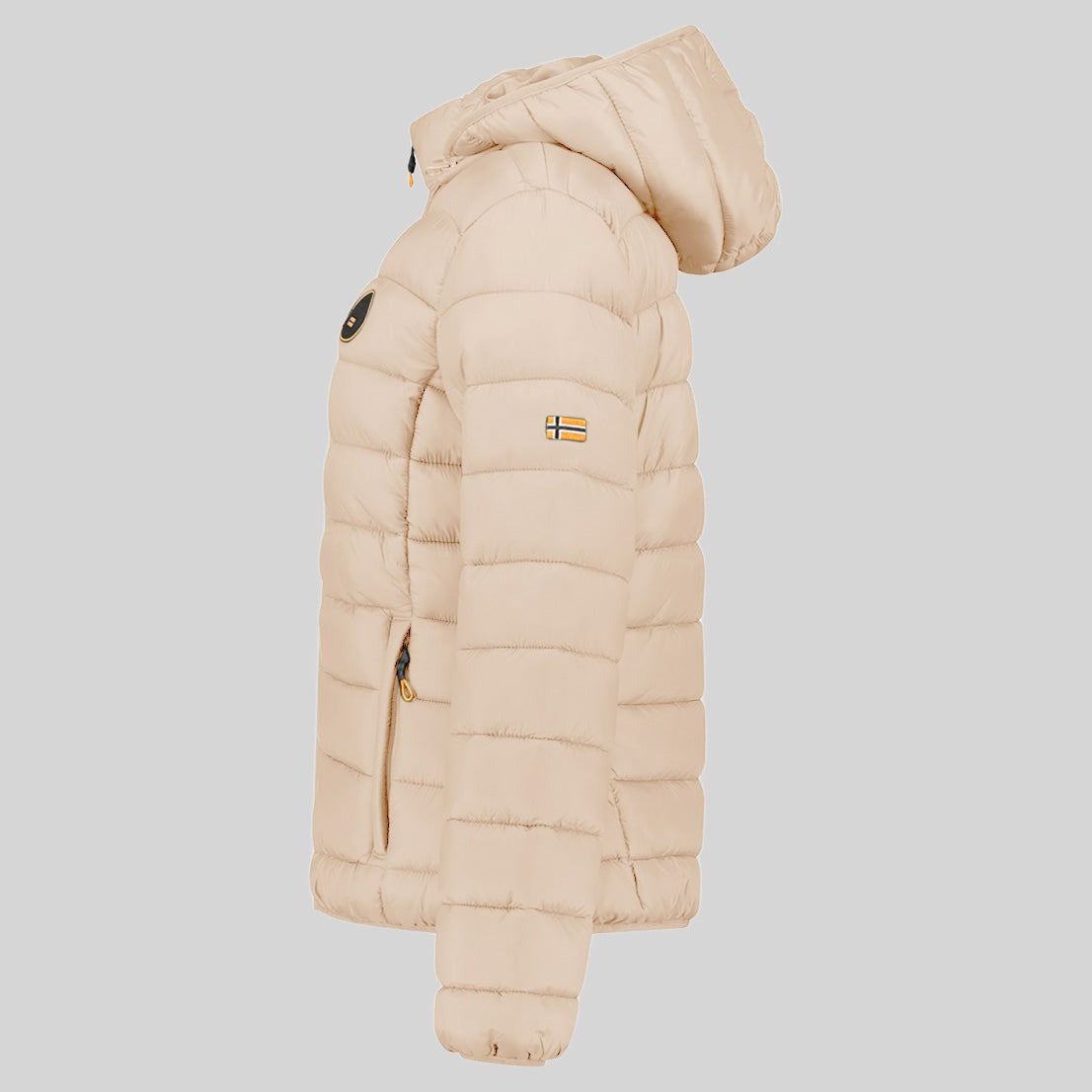 geographical-norway-atikamap-damen-steppjacke-beige-mit-kapuze image 5