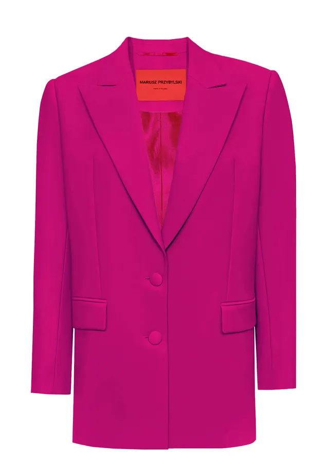 mariusz-przybylski-oversize-blazer-damen-fuchsia image 1