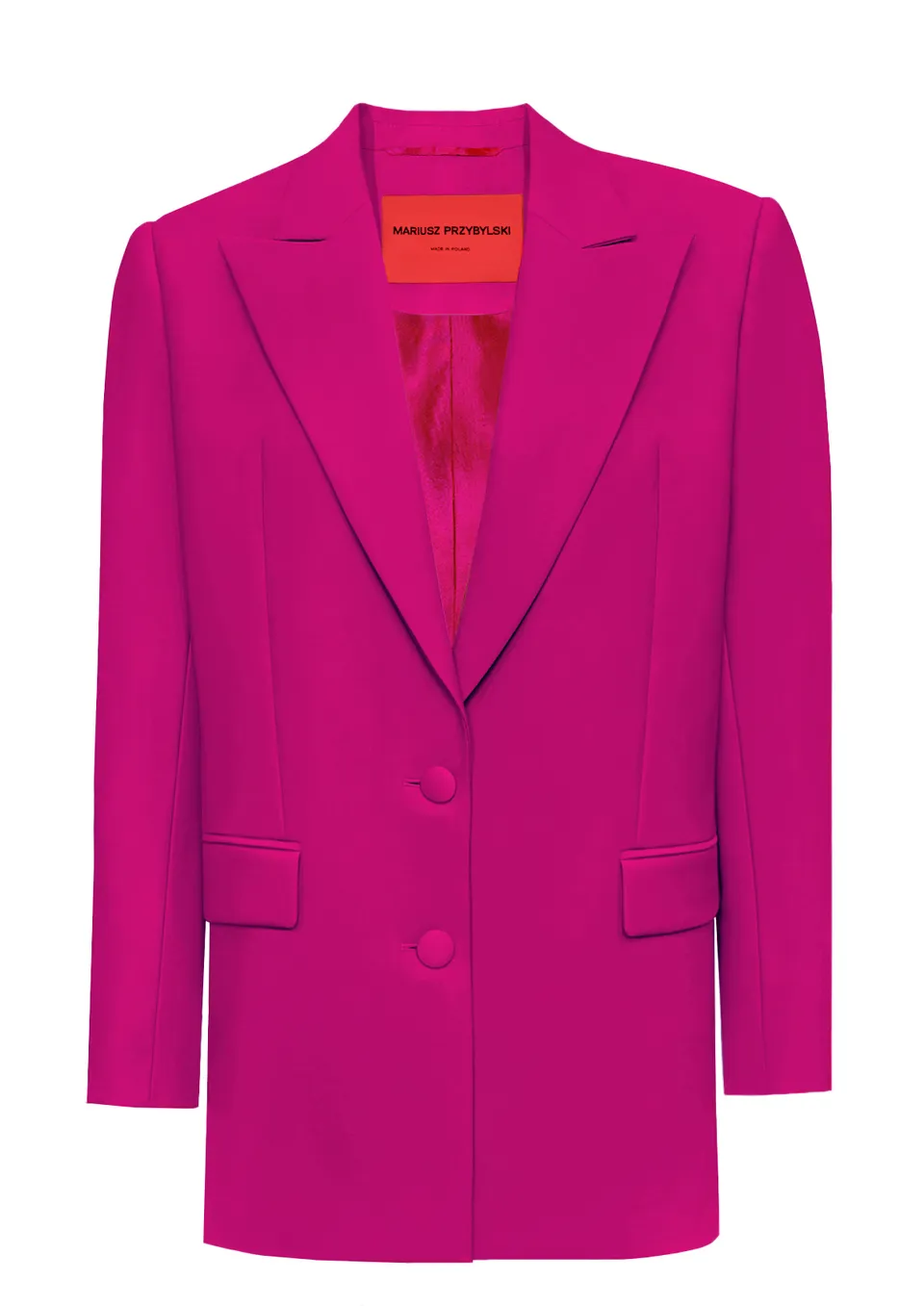 mariusz-przybylski-oversize-blazer-damen-fuchsia image 1