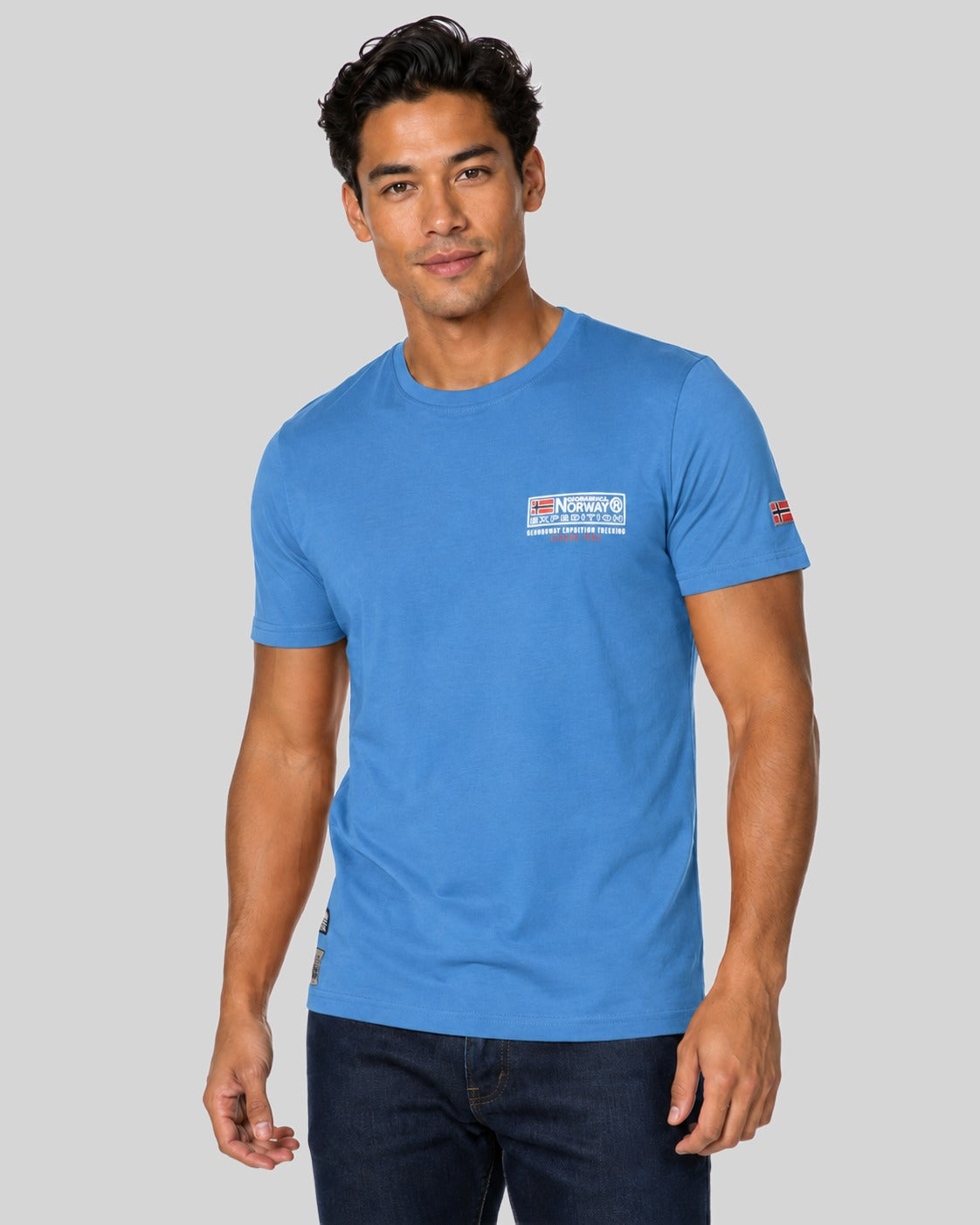 geographical-norway-joffroy-t-shirt-herren-koralle-baumwolle image 6