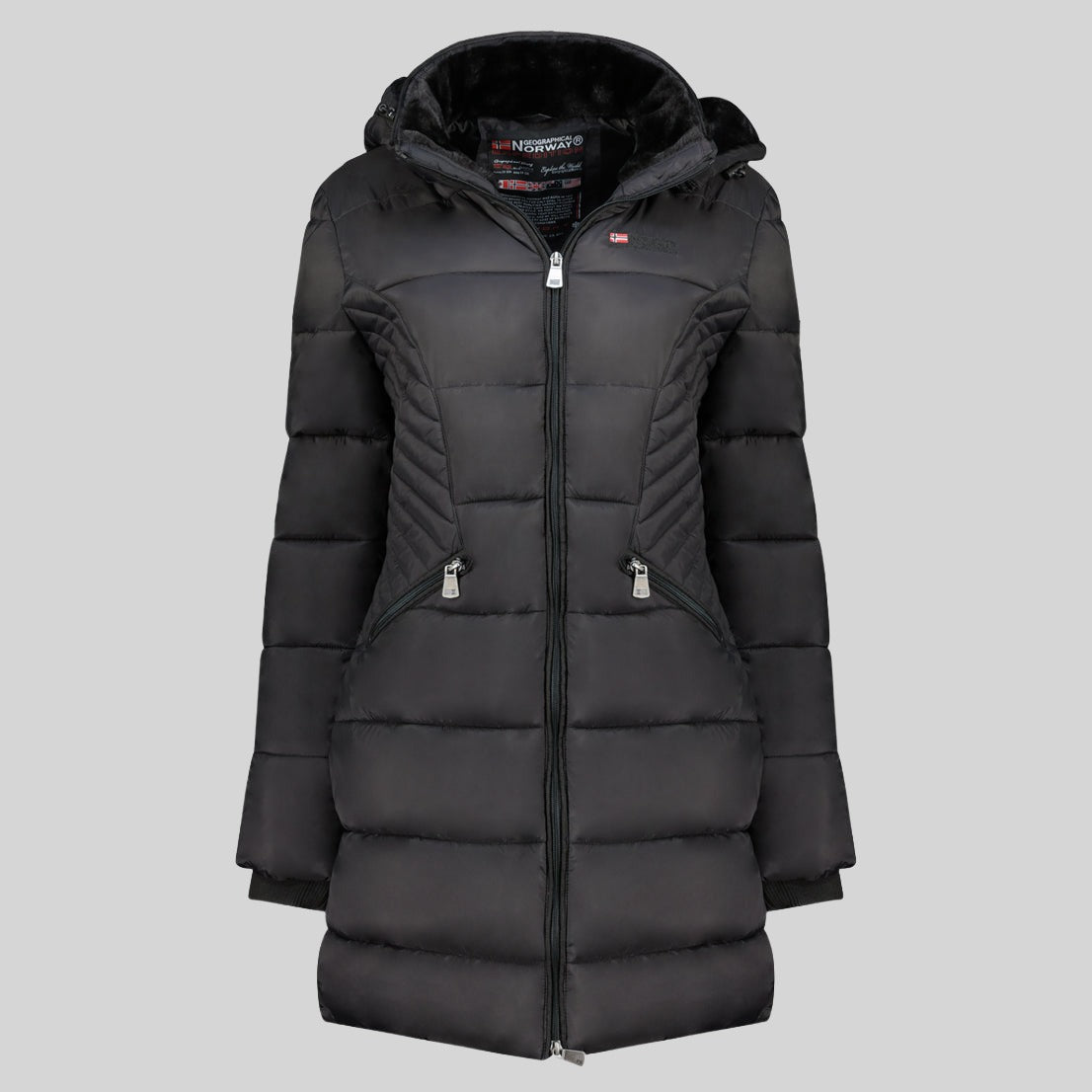 geographical-norway-bee-damen-steppjacke-marine-mit-kapuze image 8