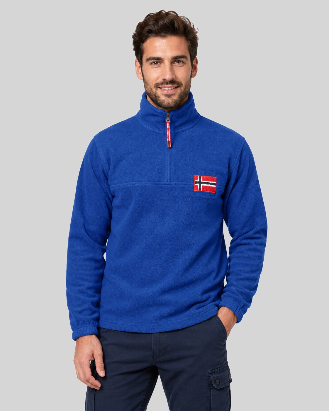 geographical-norway-tequateur-fleecejacke-herren-bordeaux-xl image 1