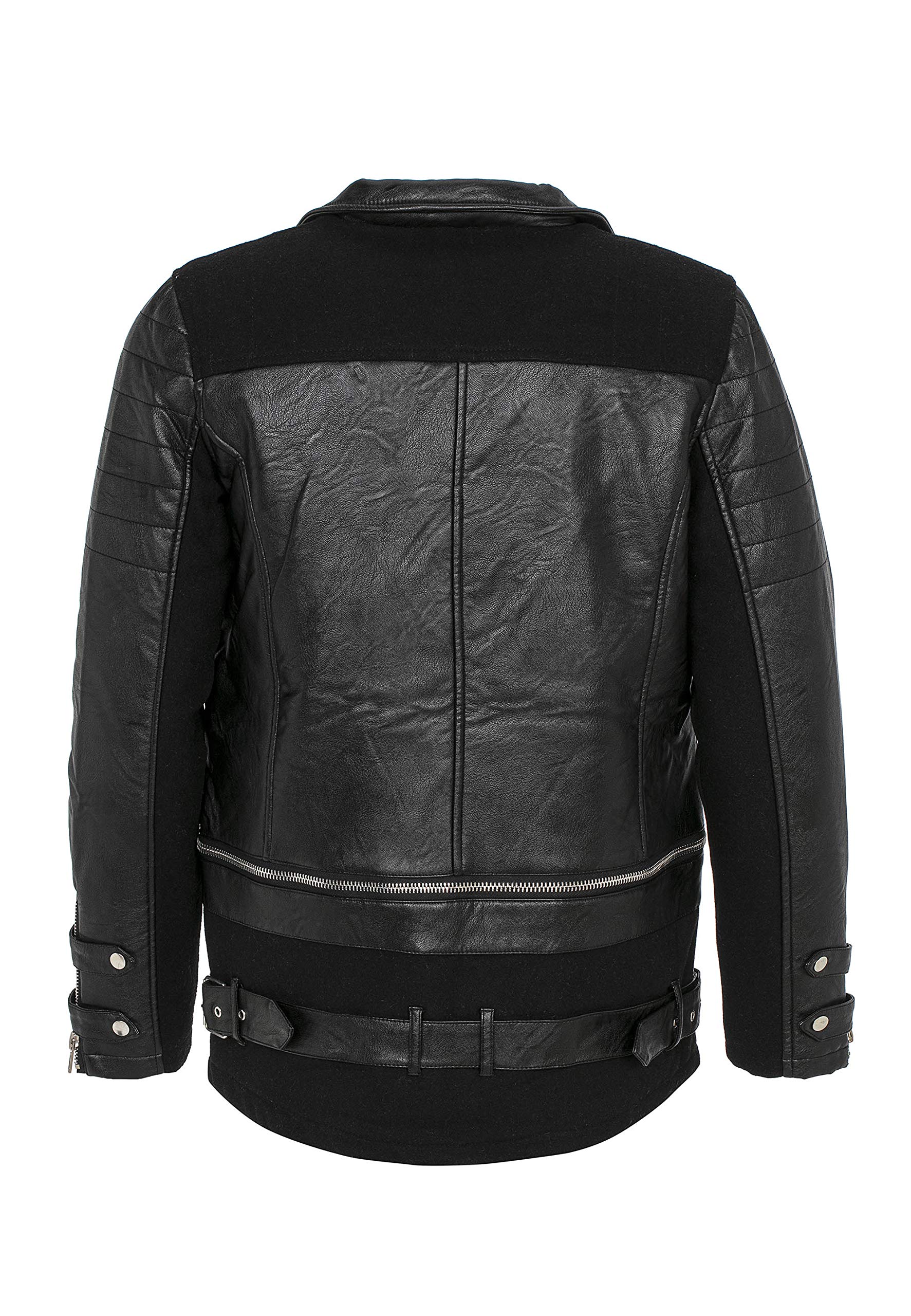 redbridge-oberbekleidung-kunstleder-jacke-herren-schwarz-biker image 7
