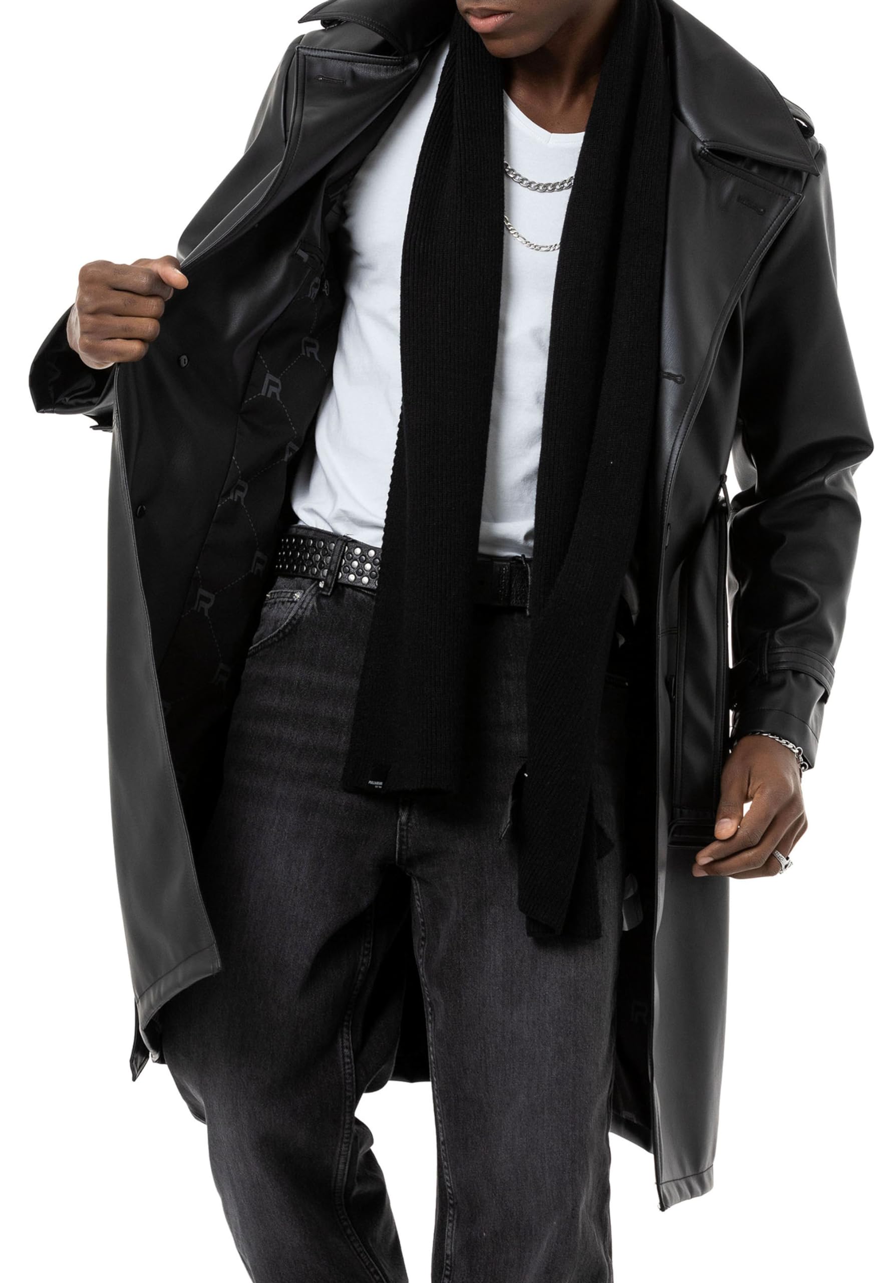 redbridge-oberbekleidung-kunstleder-mantel-urbanstyle-trenchcoat-lederjacke-m image 3