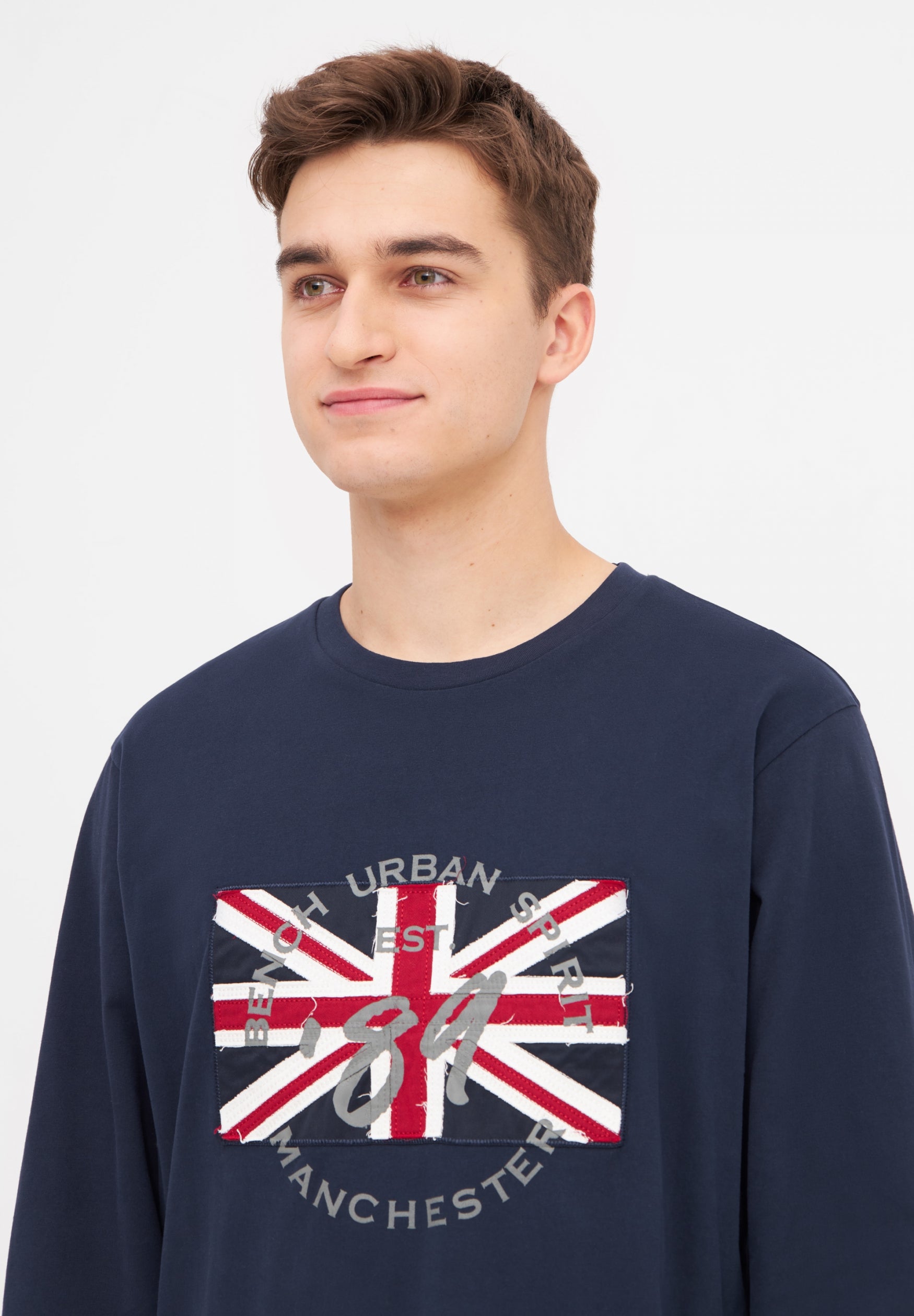 bench-karlstad-herren-sweatshirt-maritime-blue-union-jack image 4