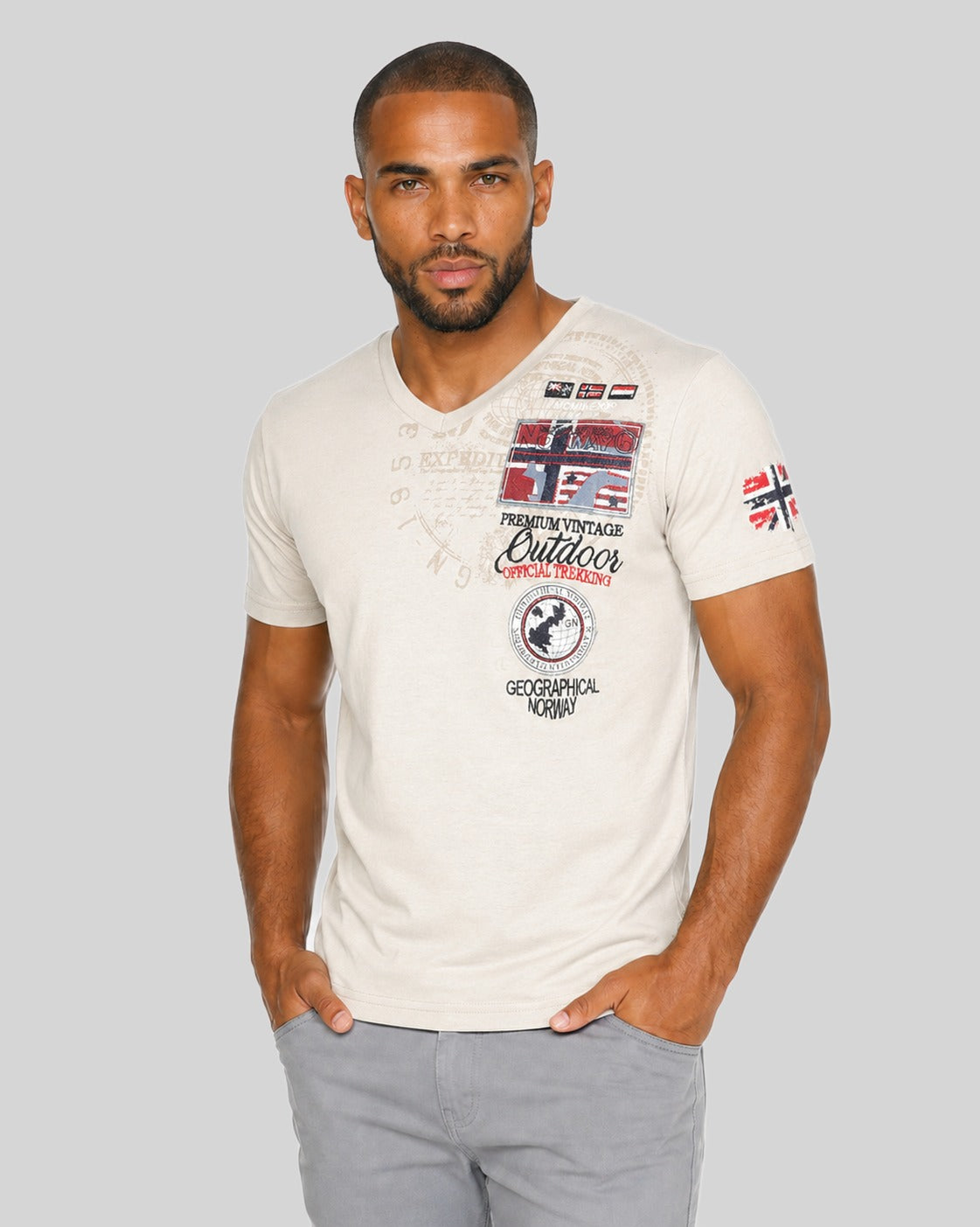 geographical-norway-jotham-t-shirt-herren-schwarz-v-ausschnitt image 6