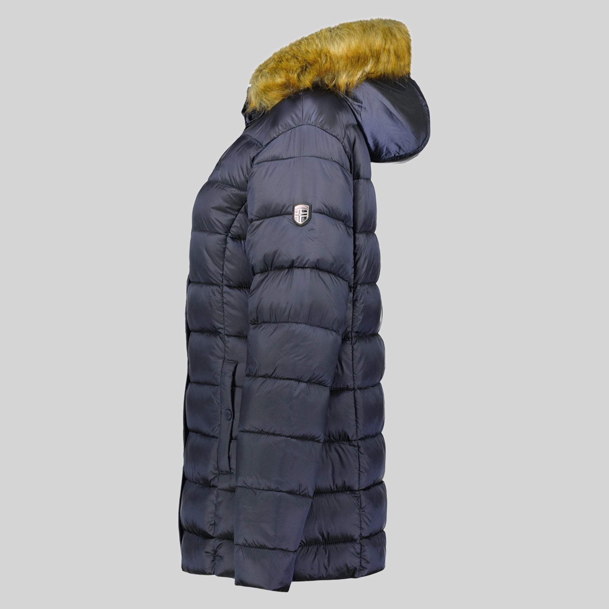 geographical-norway-adela-parka-damen-marine-mit-fellkapuze image 4