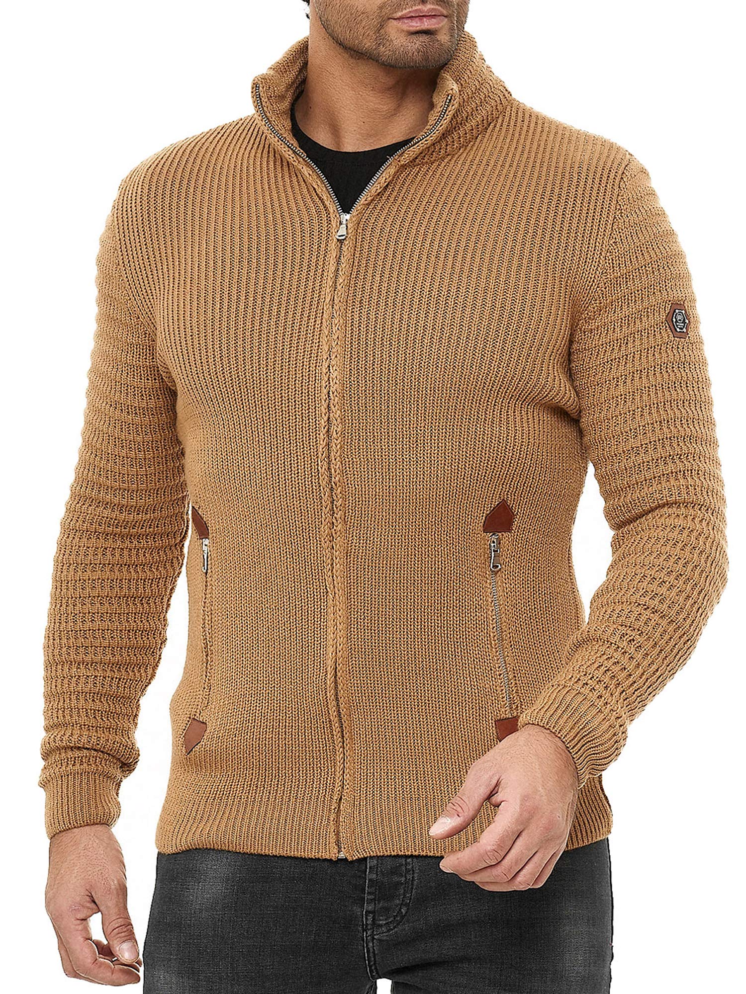 redbridge-cardigans-strickjacke-basic-luxury-stehkragen image 8