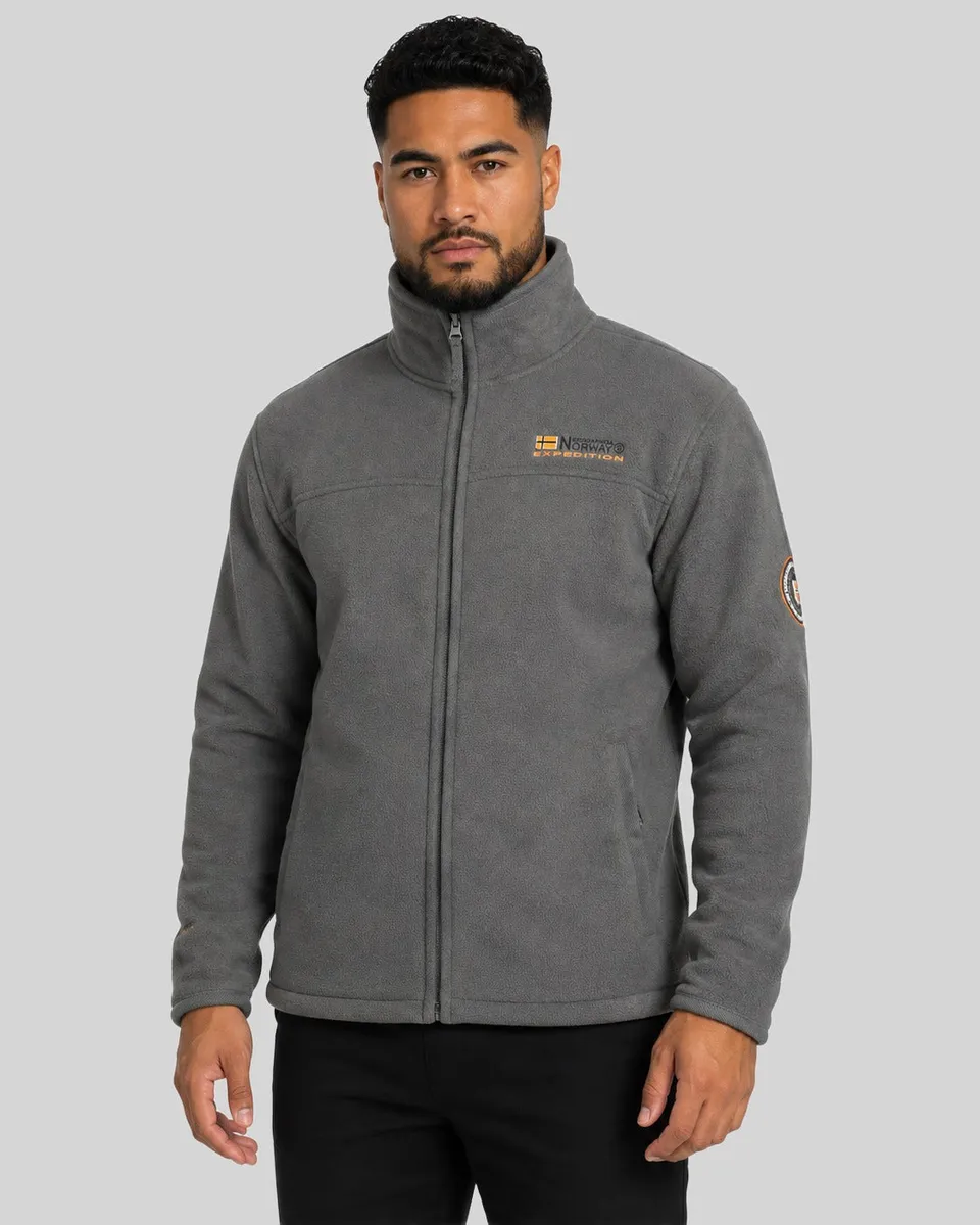 geographical-norway-usine-herren-fleecejacke-dunkelgrau-sherpa image 1