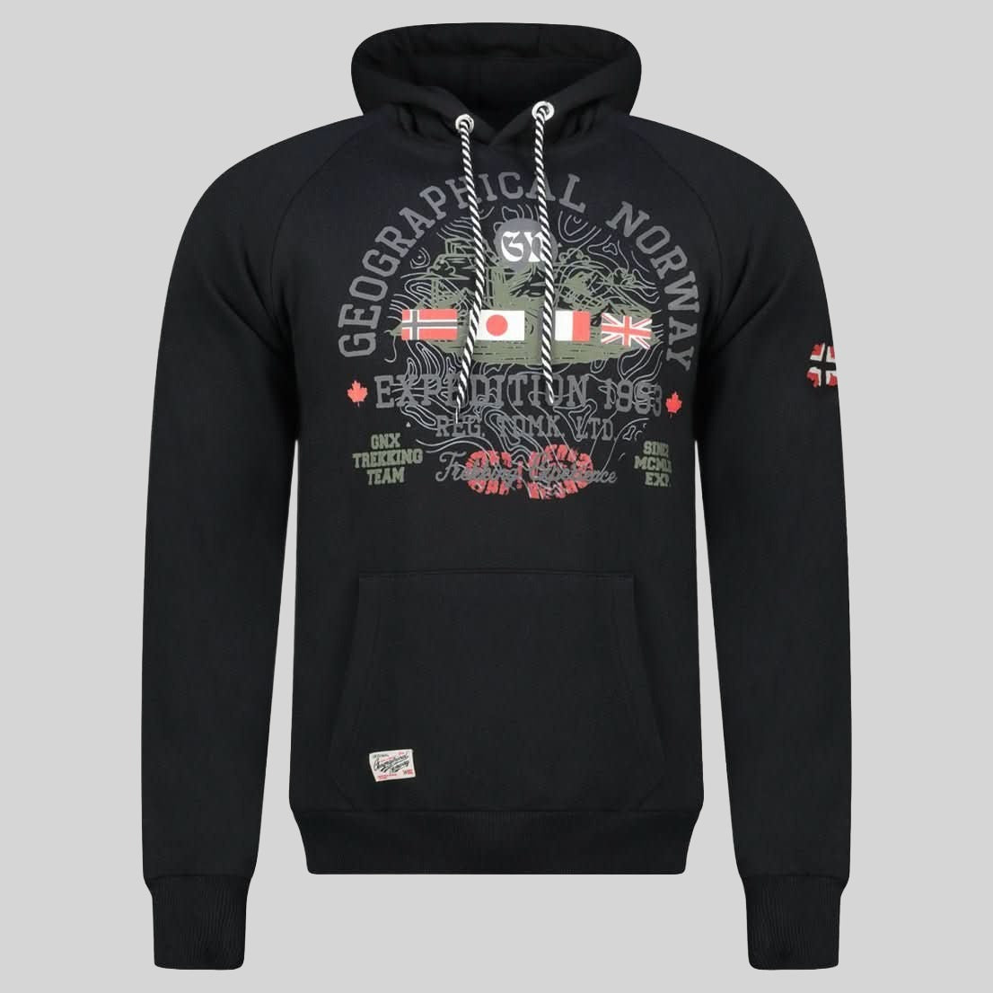geographical-norway-gexpe-hoodie-schwarz-kapuzenpullover-baumwolle image 3