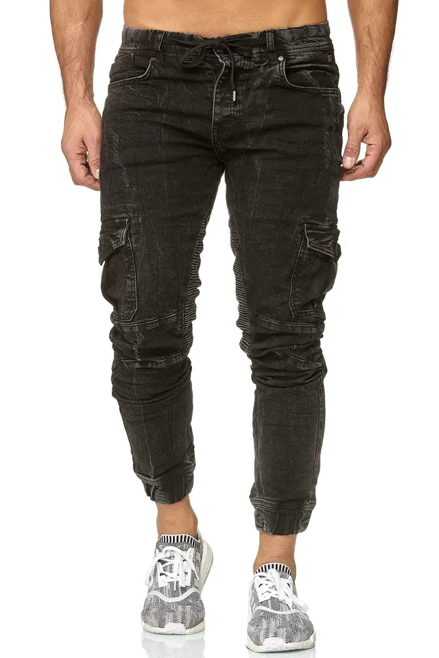 redbridge-jeans-m4208-herren-jogger-cargo-slim-schwarz image 1