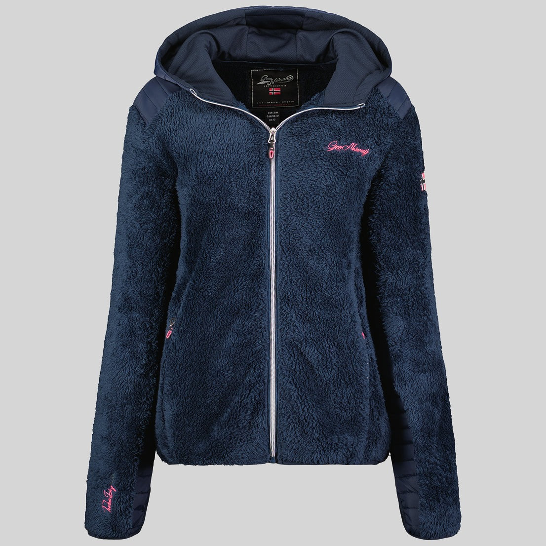 geographical-norway-theylor-fleecejacke-damen-marine-kapuze image 5