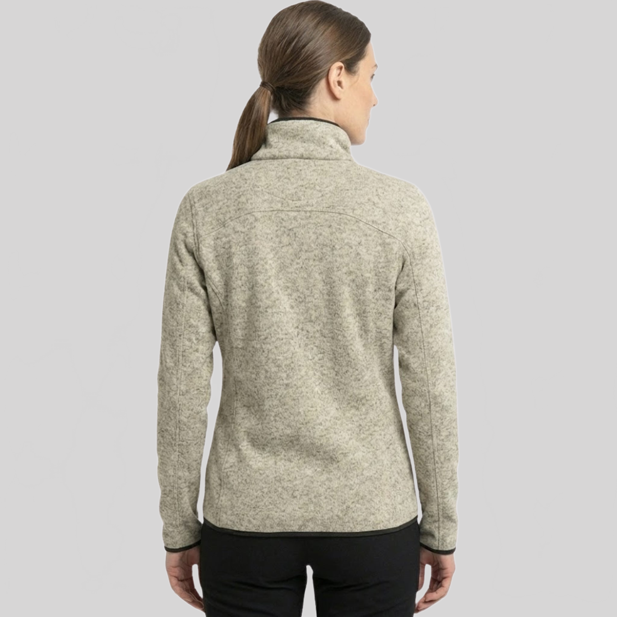 geographical-norway-teden-damen-fleecejacke-hellgrau-mit-brusttasche image 6