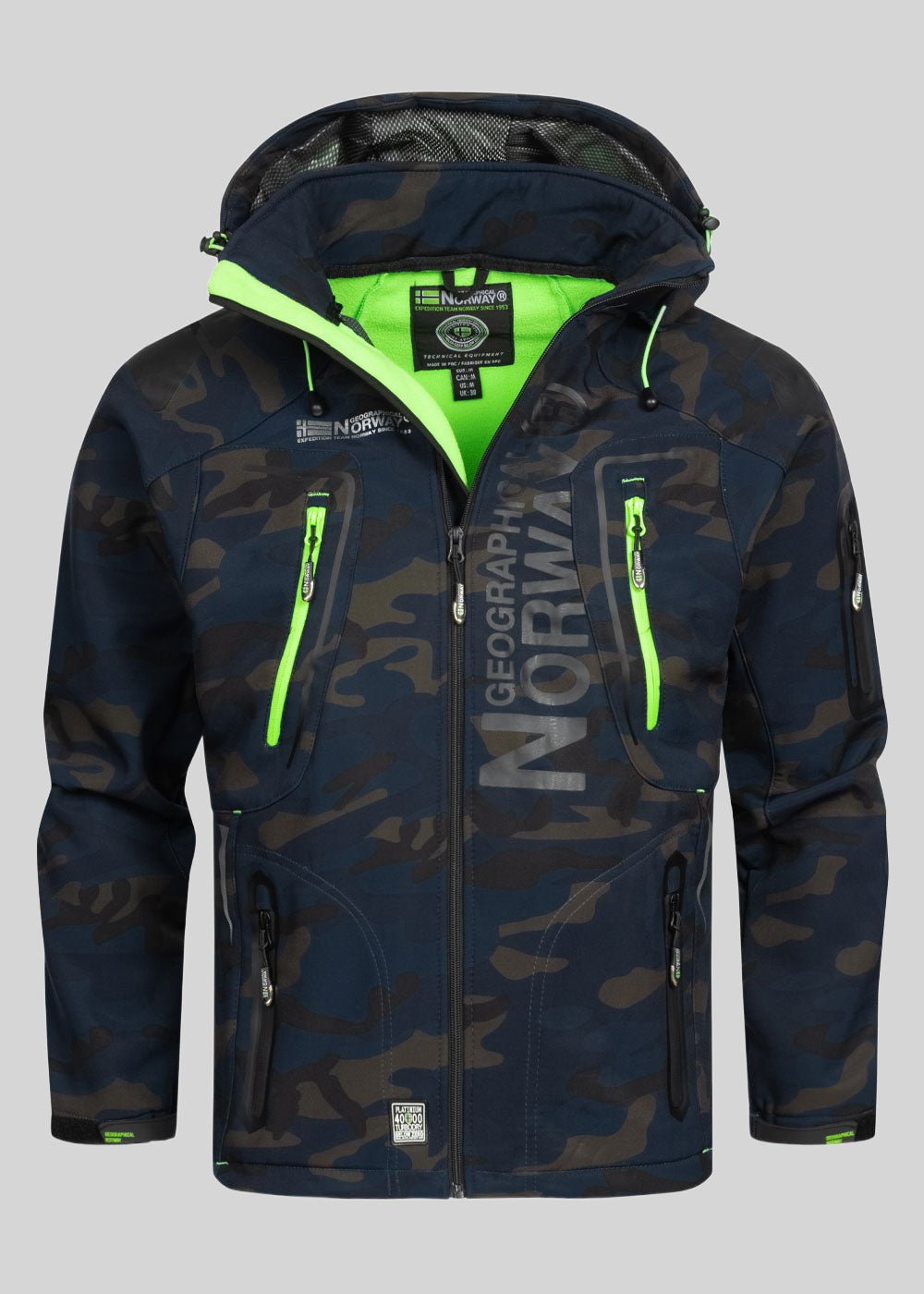 geographical-norway-techno-softshelljacke-herren-camo-kaki image 7