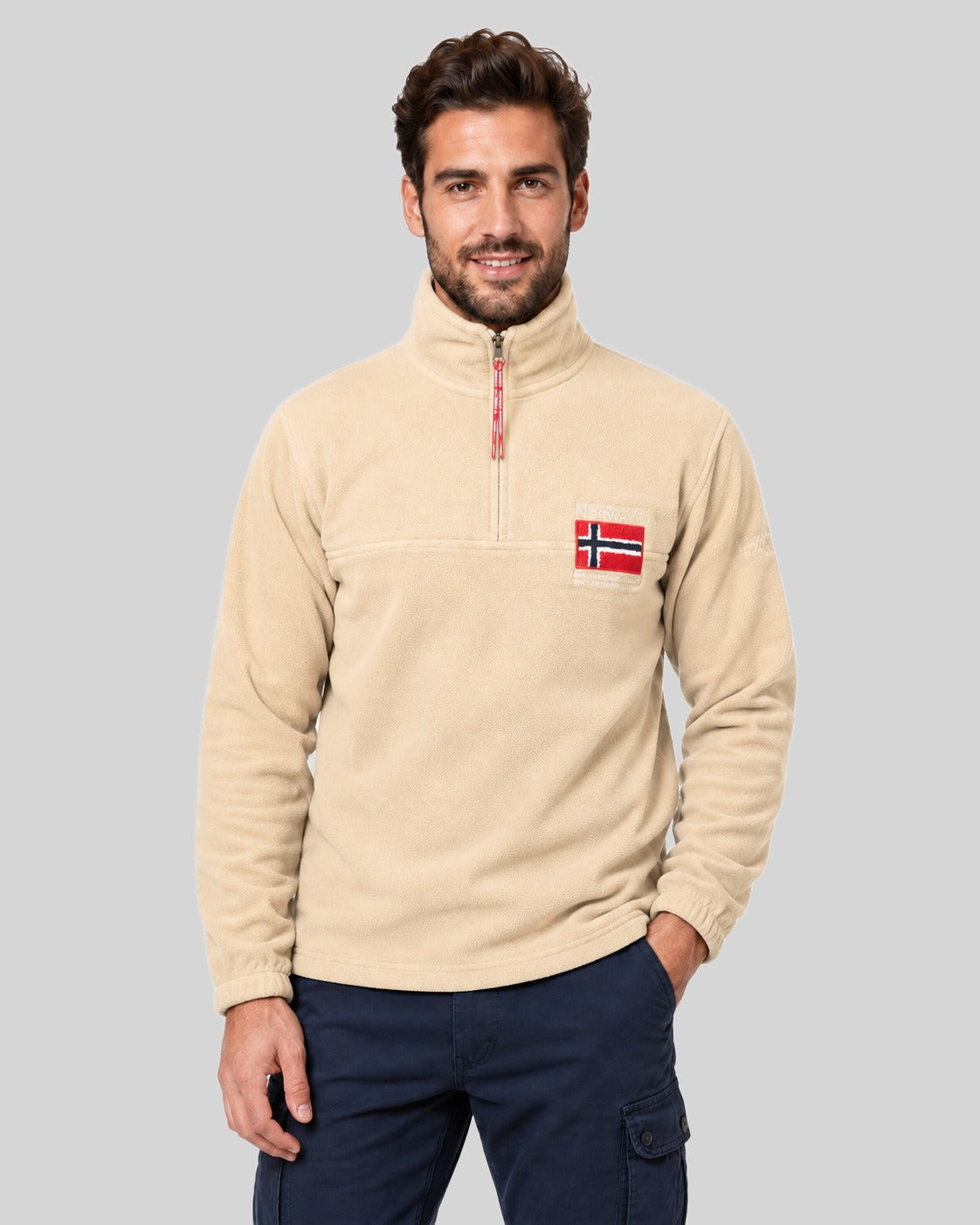 geographical-norway-tequateur-fleecejacke-herren-bordeaux-xl image 6