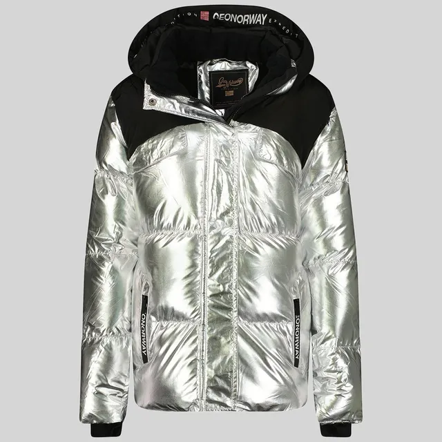 geographical-norway-bilkiss-parka-damen-silber-winter image 1