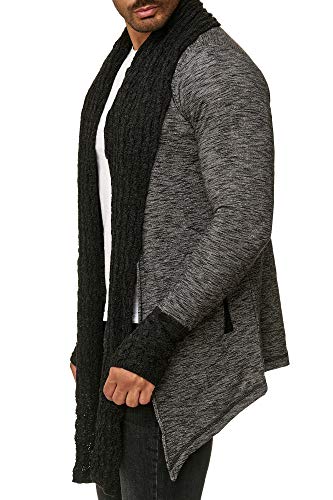 redbridge-cardigans-strickjacke-schalkragen-schwarz-s-melange image 7