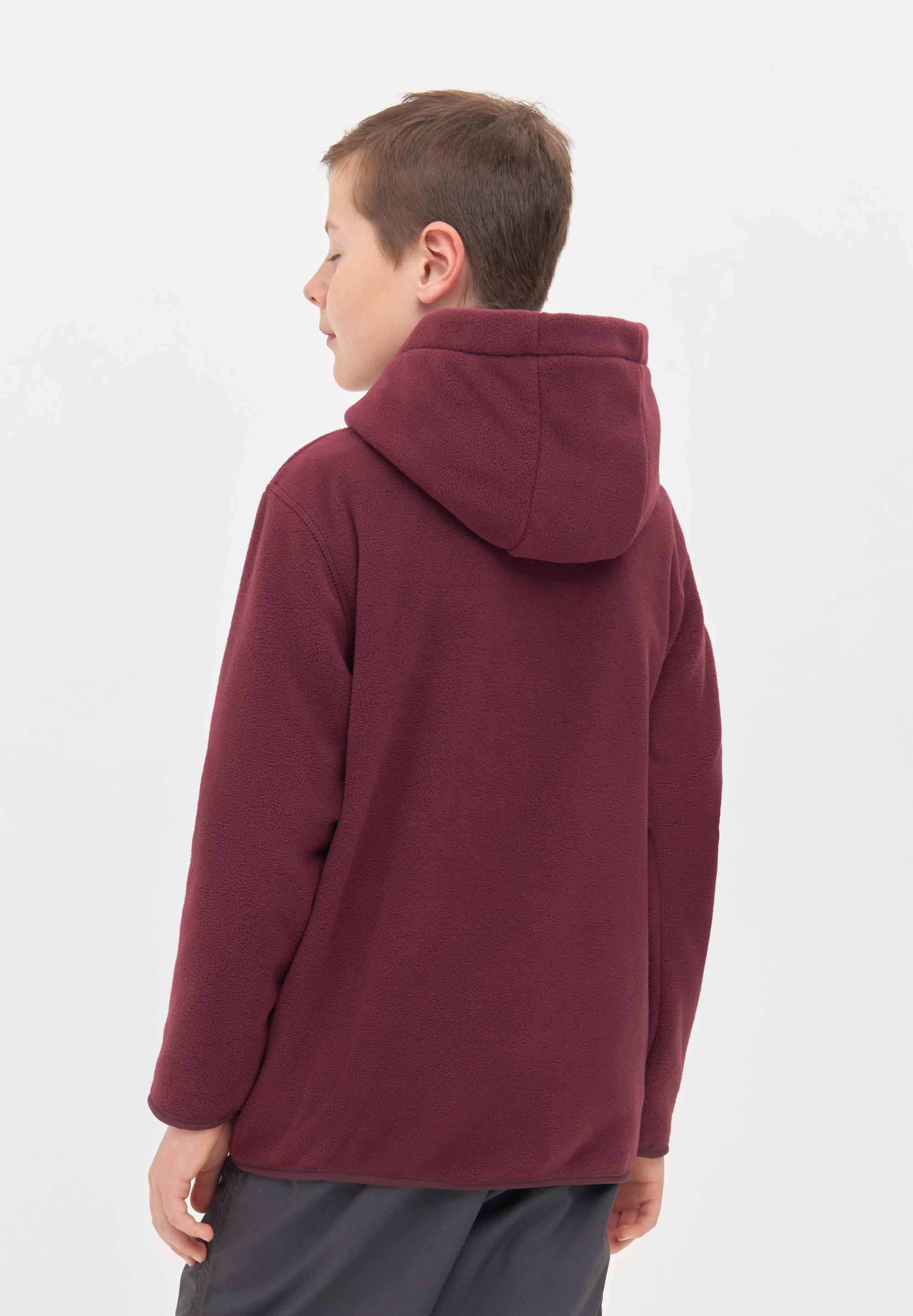 bench-himala-b-fleece-pullover-jungen-burgundy-logo image 3