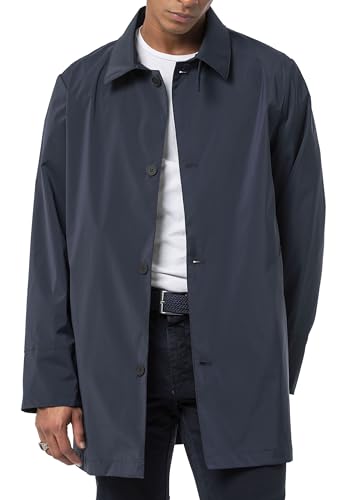 redbridge-trenchcoat-herren-bergangsjacke-lang-navy-blau-l image 7
