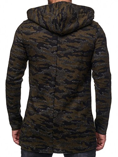 redbridge-cardigans-strickjacke-herren-khaki-camouflage-kapuze-l image 7