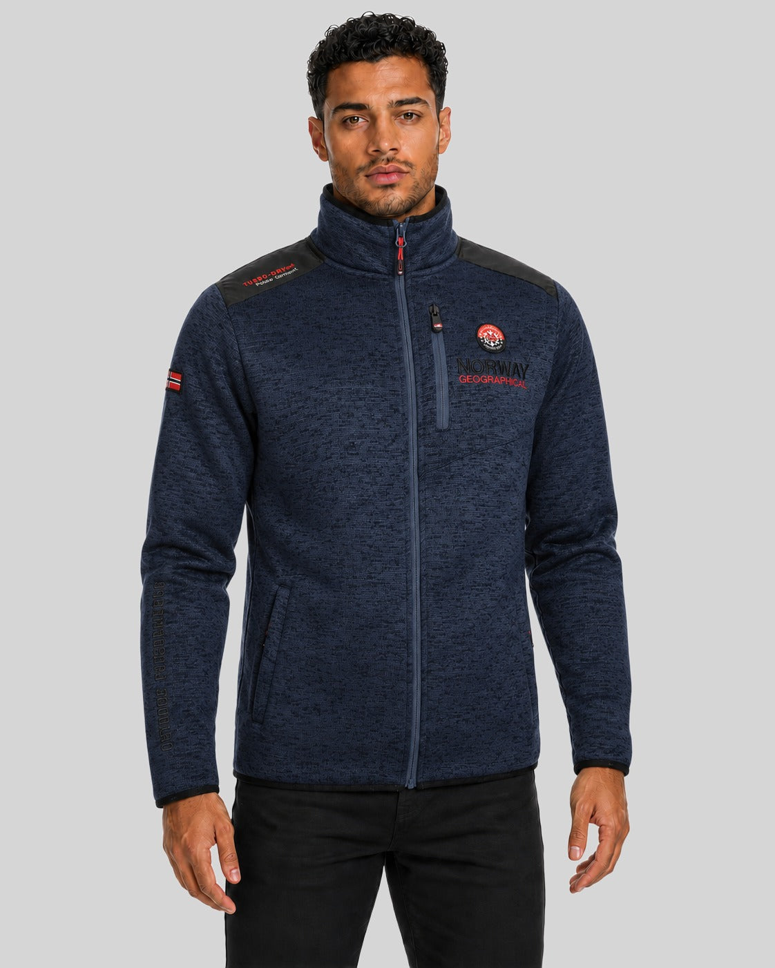 geographical-norway-tavid-herren-fleece-marine-fleecejacke image 5