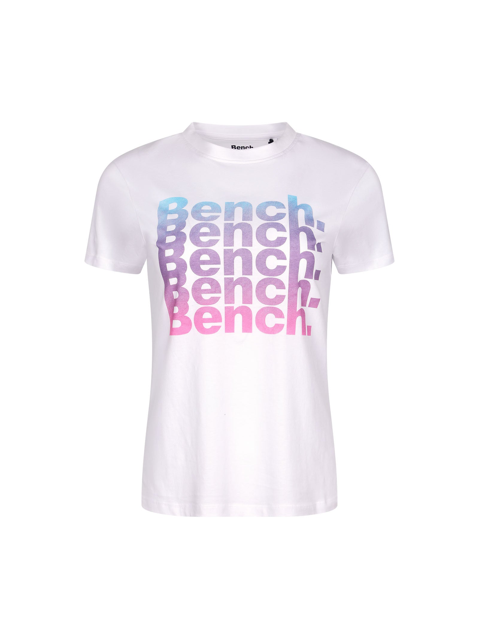 bench-trixe-damen-t-shirt-white-logoprint image 1