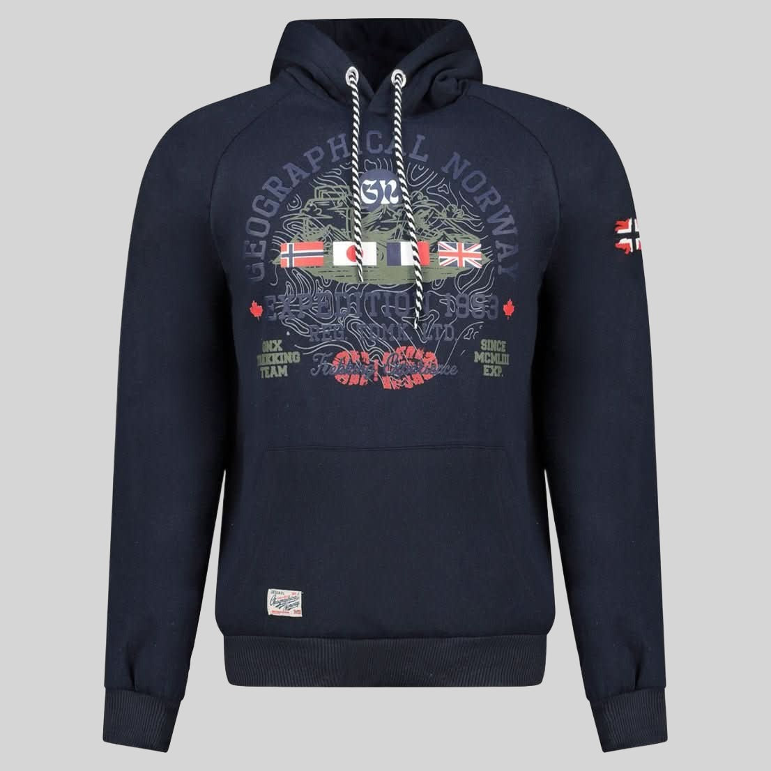 geographical-norway-gexpe-hoodie-schwarz-kapuzenpullover-baumwolle image 8