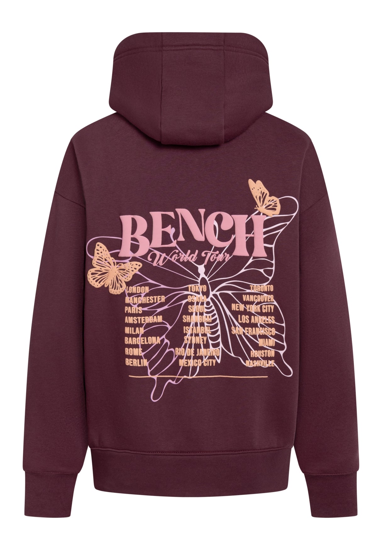 bench-warly-hoodie-damen-mauve-wine-schmetterling image 5