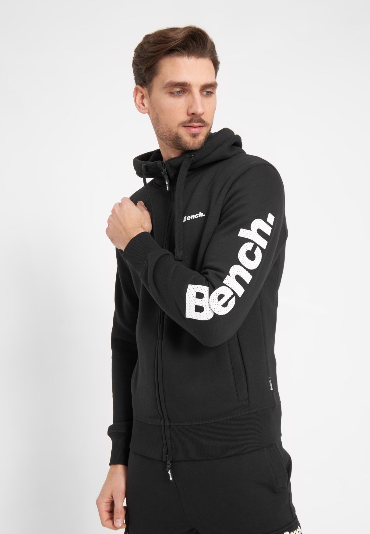 bench-maslow-zip-hoodie-herren-mid-blue-kapuze image 6