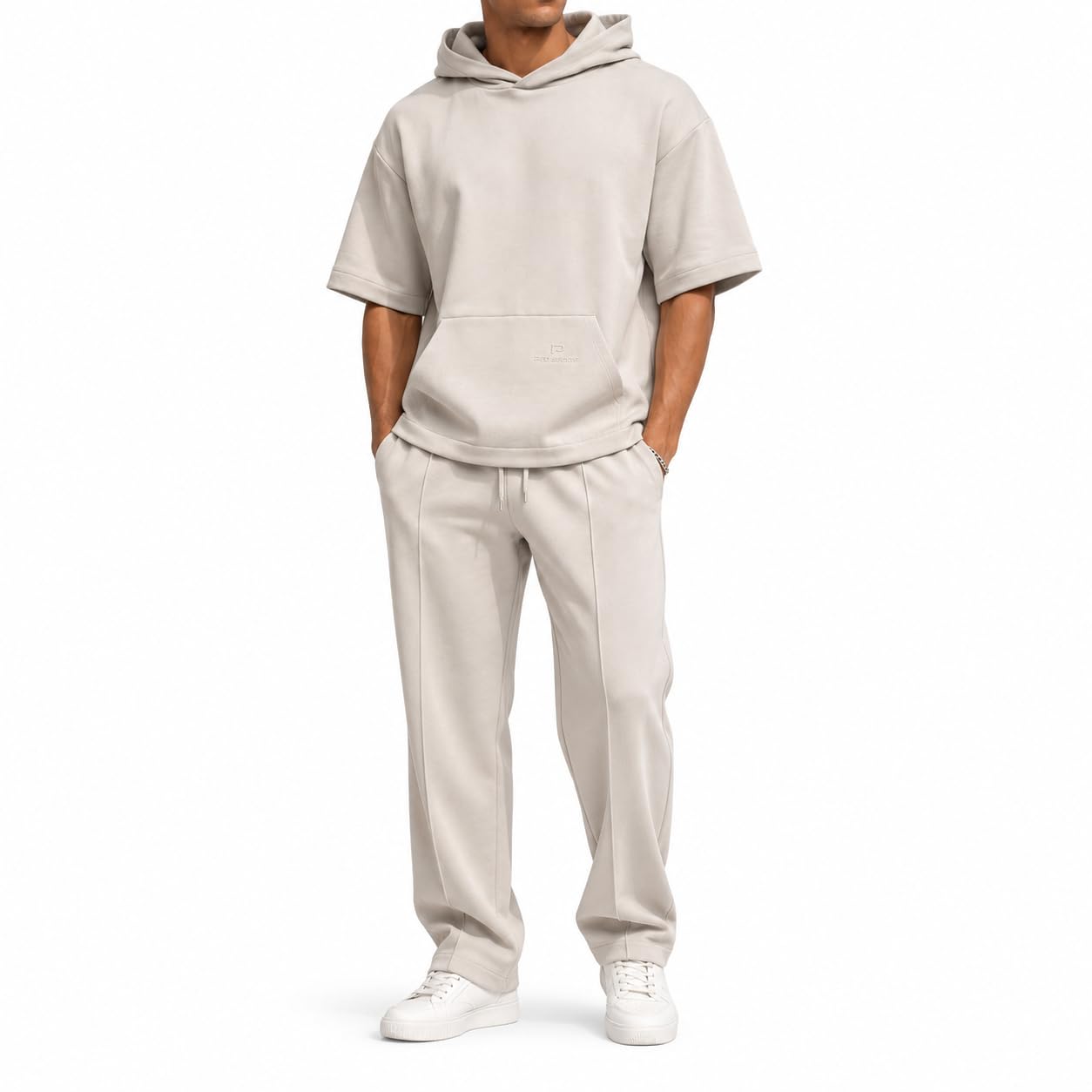 redbridge-basic-jogginganzug-t-shirt-hose-set-herren-grau image 1