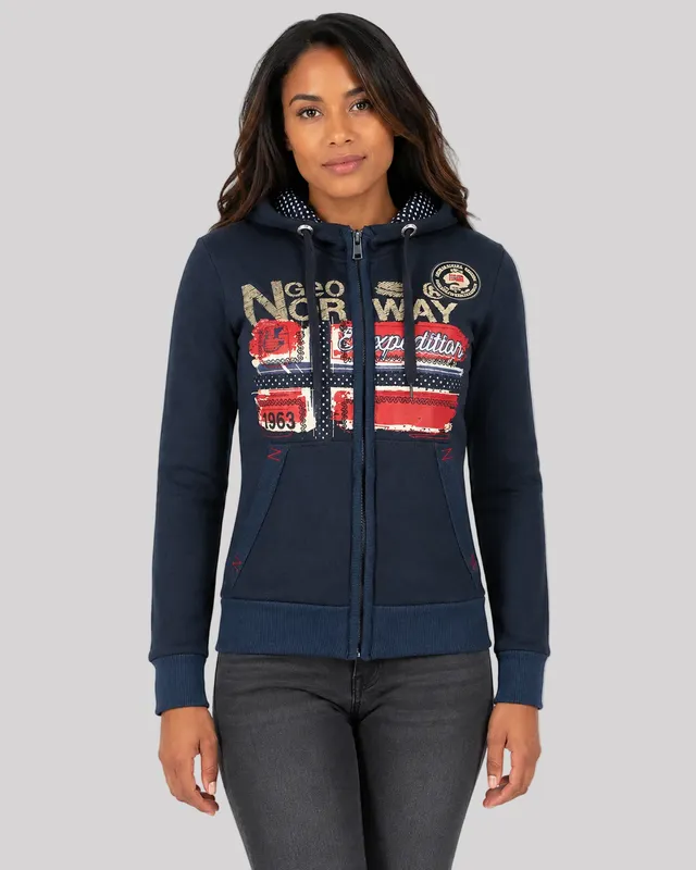 geographical-norway-farlotte-damen-sweatshirt-mit-kapuze-und-k-ngurutasche image 1