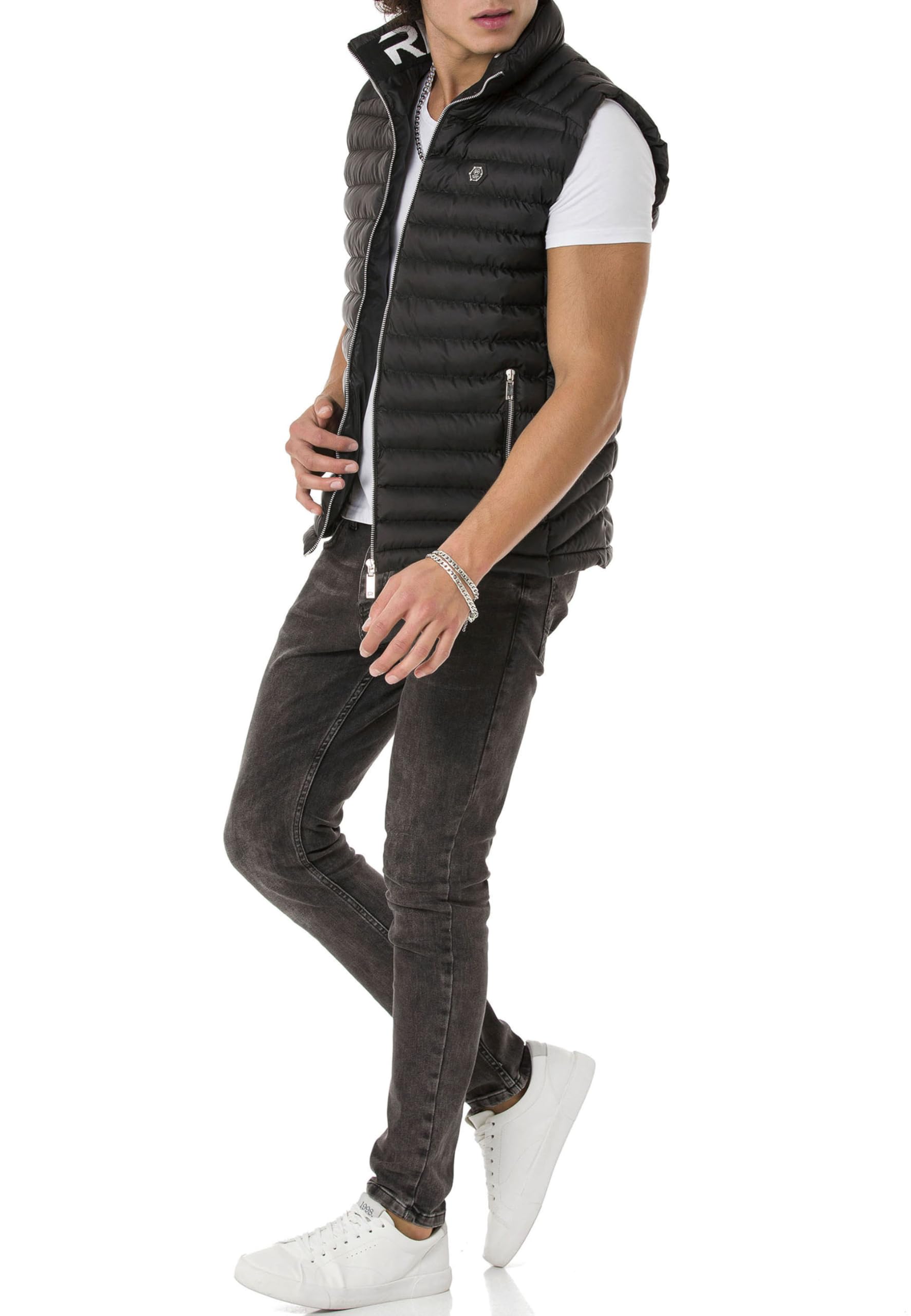 redbridge-steppweste-herren-xxl-stehkragen-anthrazit-weste image 6