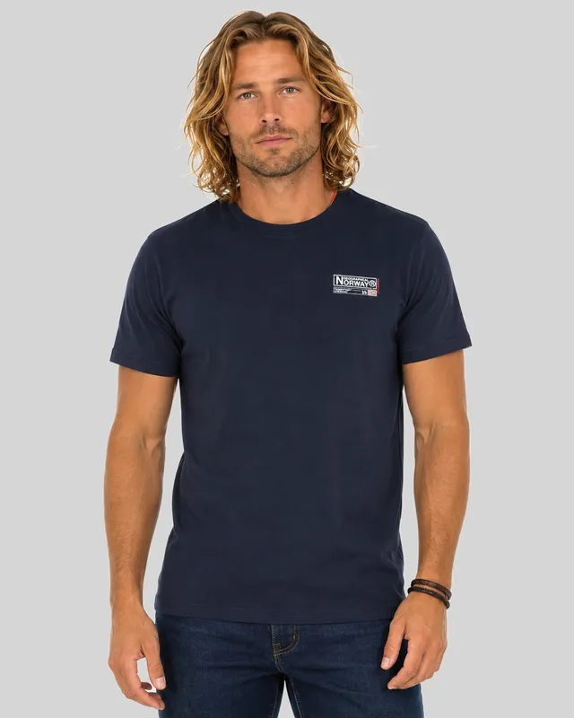 geographical-norway-jilva-herren-t-shirt-marine-baumwolle-print image 1