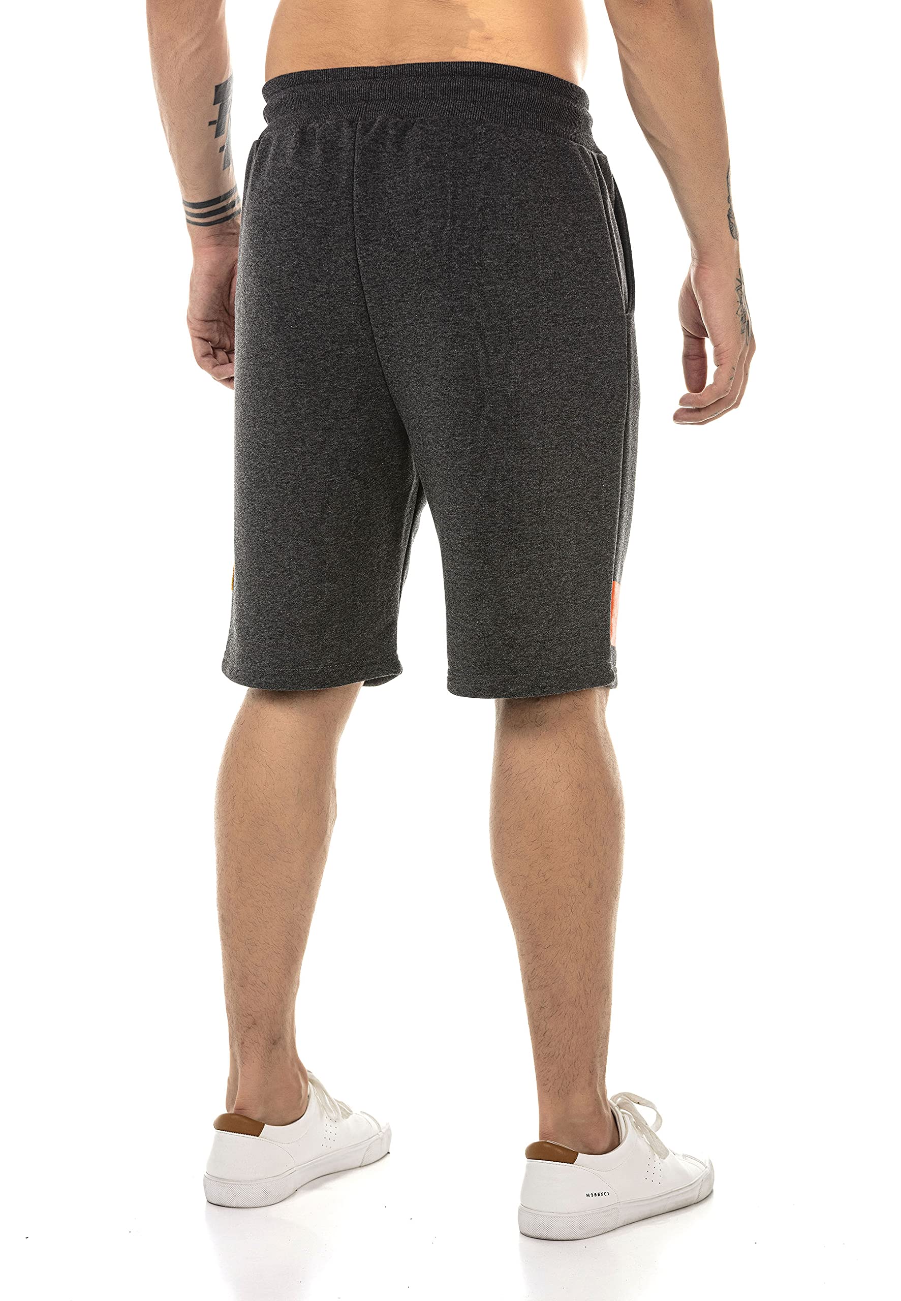 redbridge-shorts-herren-nasa-sweatshorts-kurz-anthrazit-baumwolle image 4