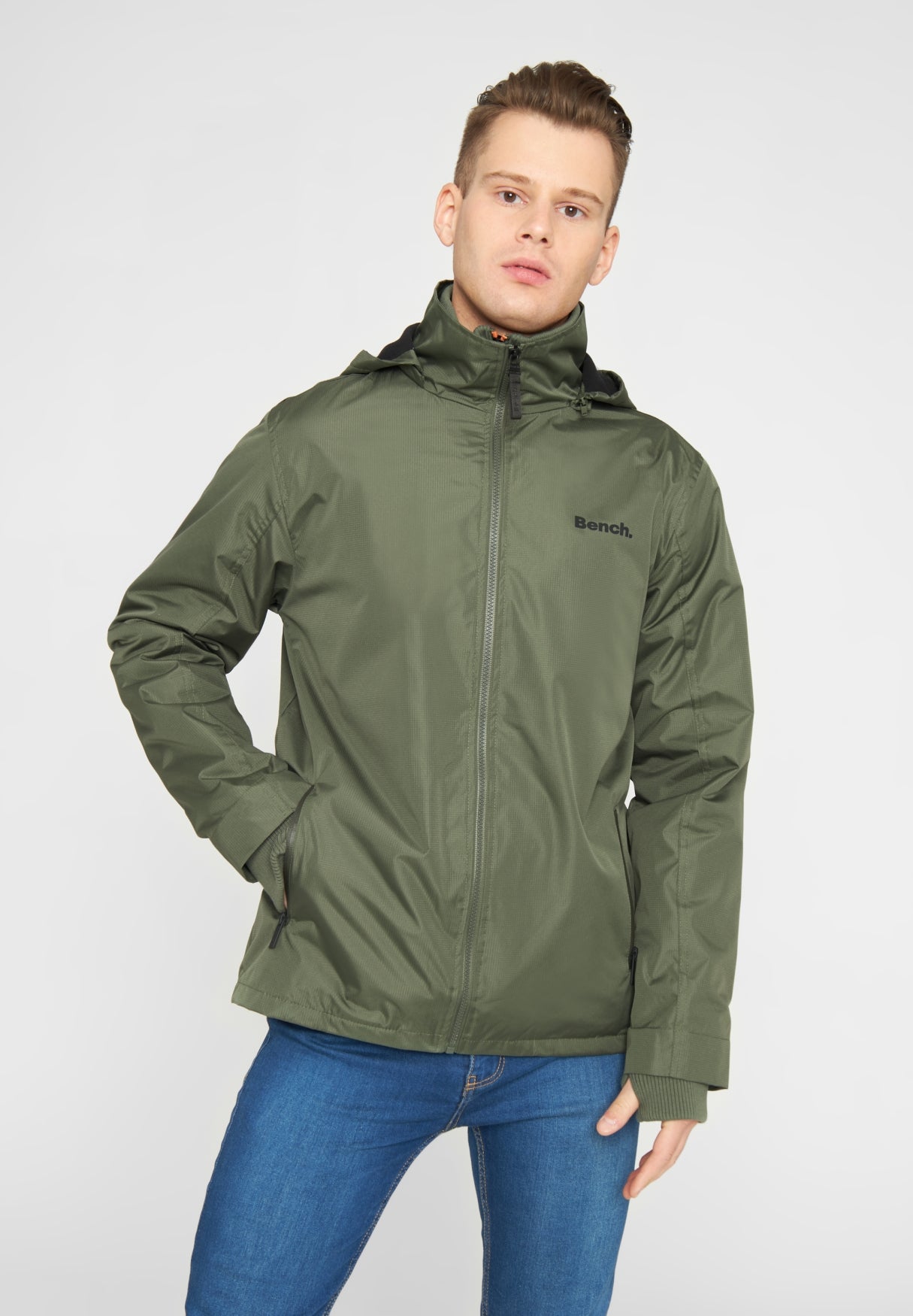 bench-hawn-herren-jacke-anorak-schwarz-mit-kapuze image 2