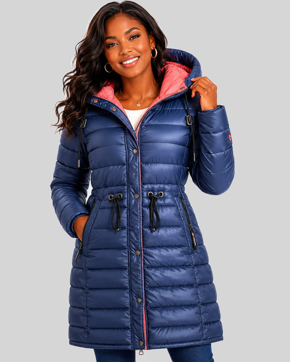 geographical-norway-batiga-winterjacke-damen-schwarz-lang image 6
