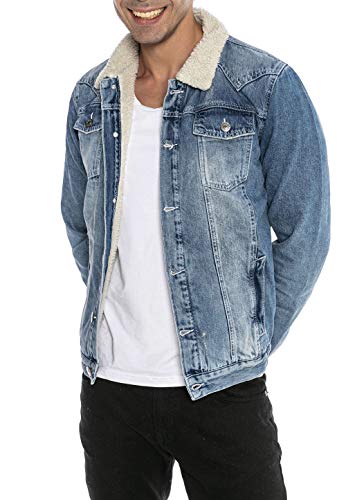 redbridge-jeansjacke-herren-denim-gef-ttert-schwarz-winter-bergangsjacke image 7
