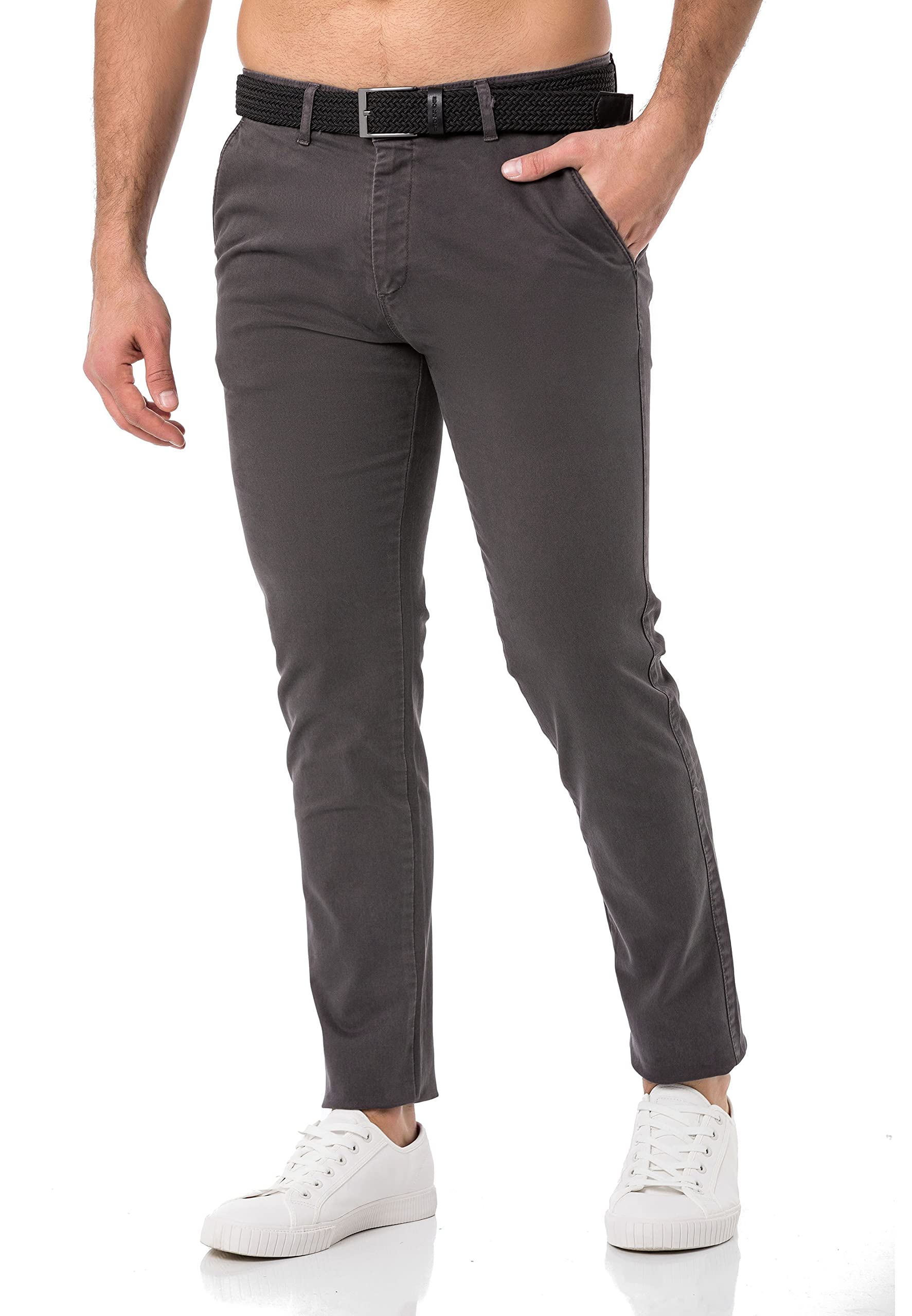redbridge-hose-herren-chino-mit-g-rtel-khaki-29w-32l image 1