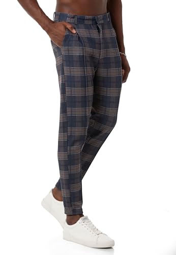 redbridge-hosen-chino-hose-herren-kariert-gummibund-gr-m image 7