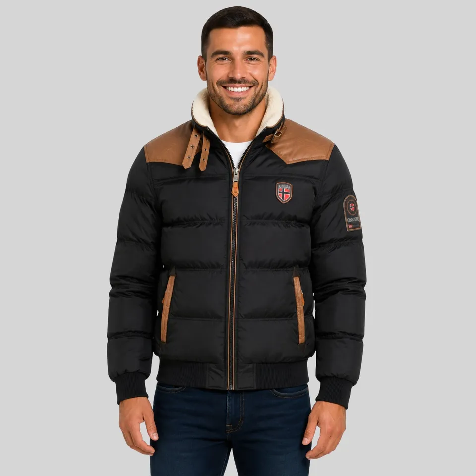 geographical-norway-abramovitch-steppjacke-herren-schwarz image 1