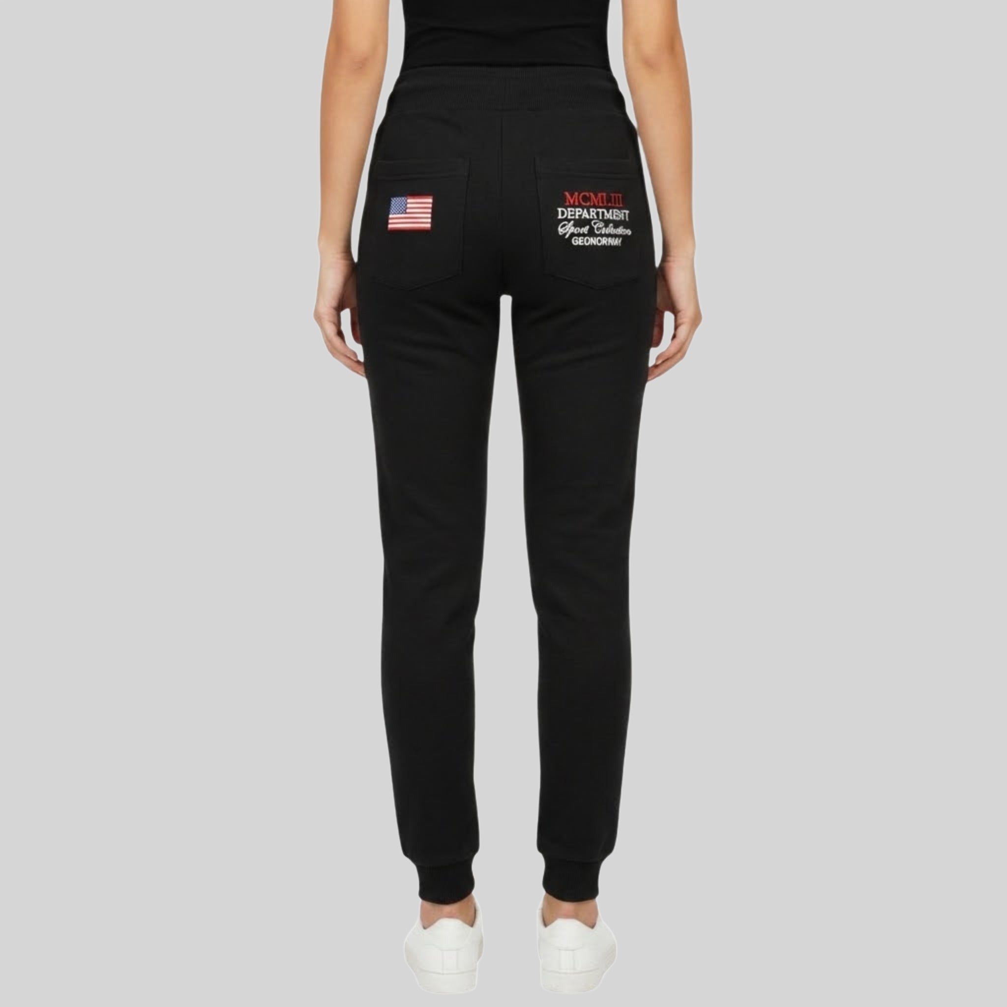 geographical-norway-manille-jogginghose-damen-schwarz-mit-stickerei image 2