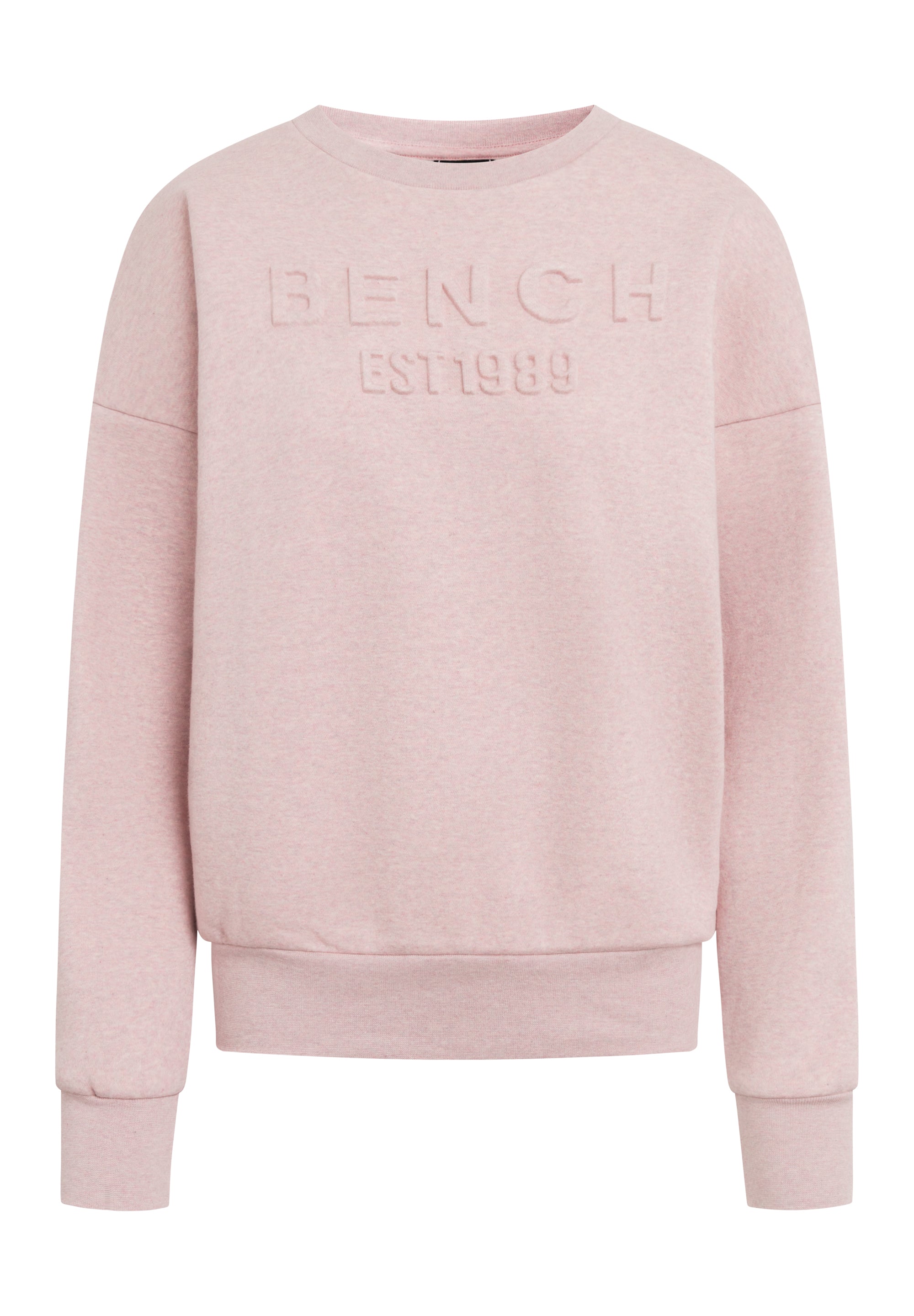 bench-avyanna-sweatshirt-damen-grey-marl-logo-print image 5